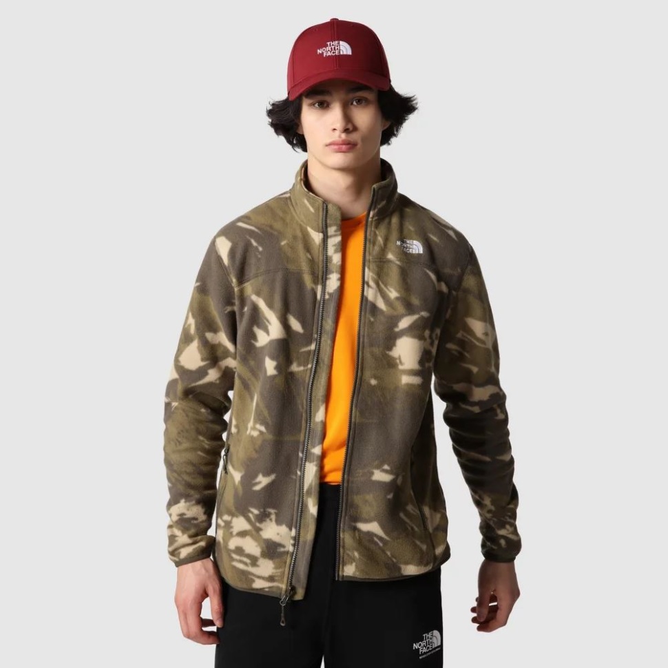 الرجال الوجه الشمالي 100 الجليدية كامل البريدي الصوف رمادي داكن اللون الأخضر