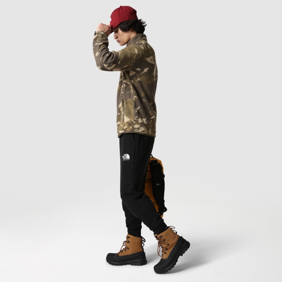 الرجال الوجه الشمالي 100 الجليدية كامل البريدي الصوف رمادي داكن اللون الأخضر