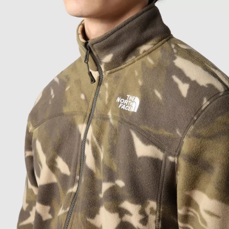 الرجال الوجه الشمالي 100 الجليدية كامل البريدي الصوف رمادي داكن اللون الأخضر