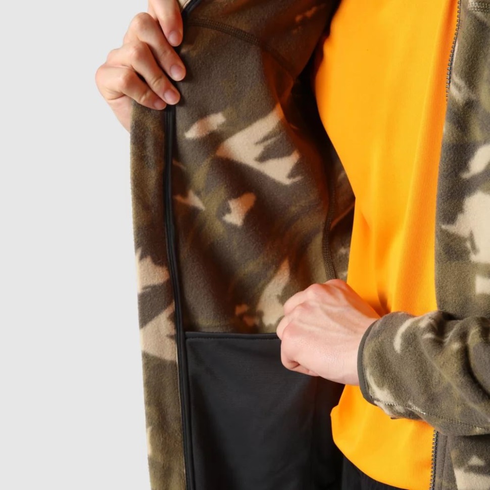 الرجال الوجه الشمالي 100 الجليدية كامل البريدي الصوف رمادي داكن اللون الأخضر