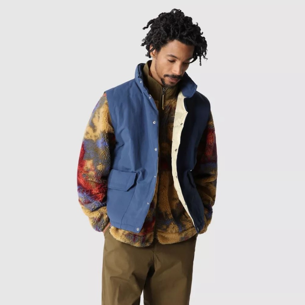 جيليه الجبال الحرارية للرجال من الجهة الشمالية بلون أزرق مظلل