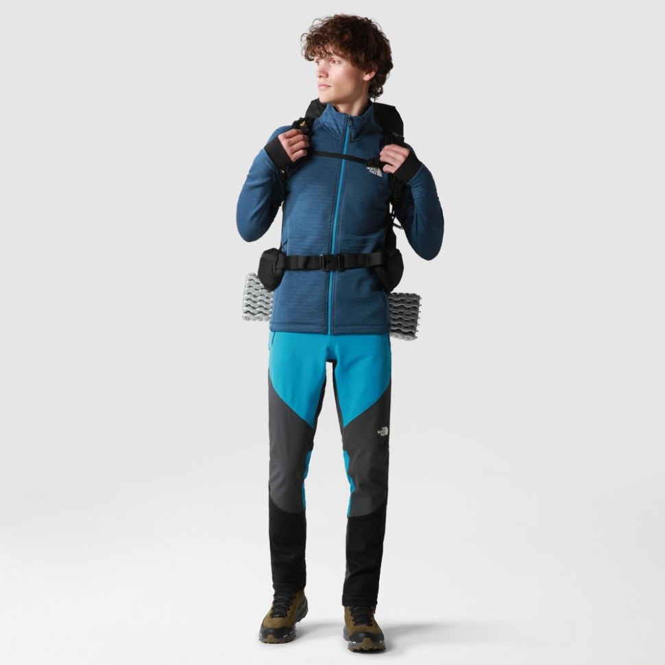 الوجه الشمالي الأزرق الداكن المظلل الرجال الترباس كامل البريدي الصوف سترة