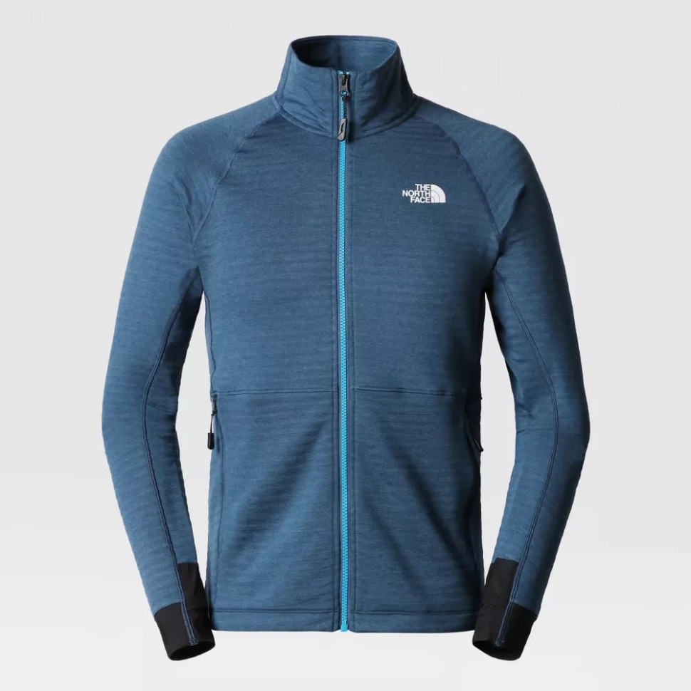 الوجه الشمالي الأزرق الداكن المظلل الرجال الترباس كامل البريدي الصوف سترة