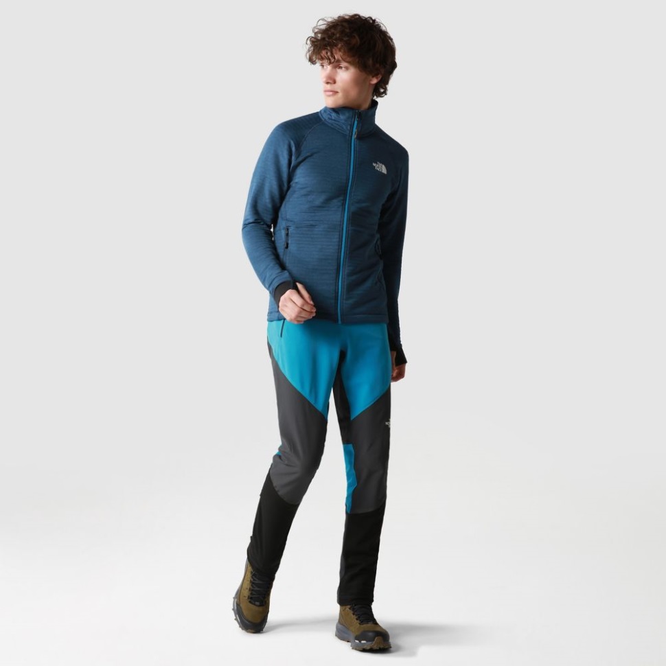 الوجه الشمالي الأزرق الداكن المظلل الرجال الترباس كامل البريدي الصوف سترة