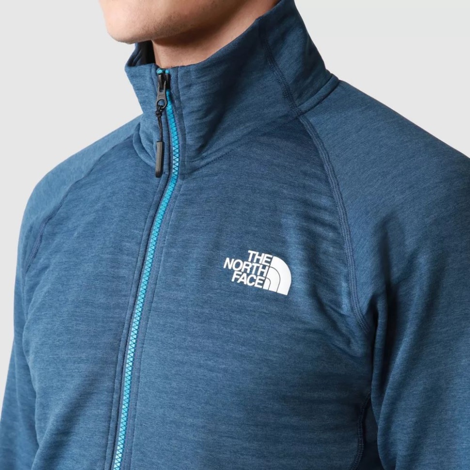 الوجه الشمالي الأزرق الداكن المظلل الرجال الترباس كامل البريدي الصوف سترة