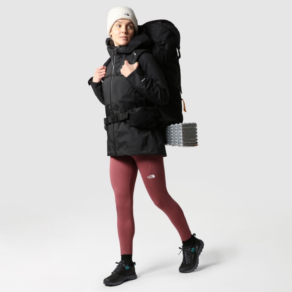 أحذية المشي لمسافات طويلة مقاومة للماء للنساء من الجهة الشمالية باللون الرمادي