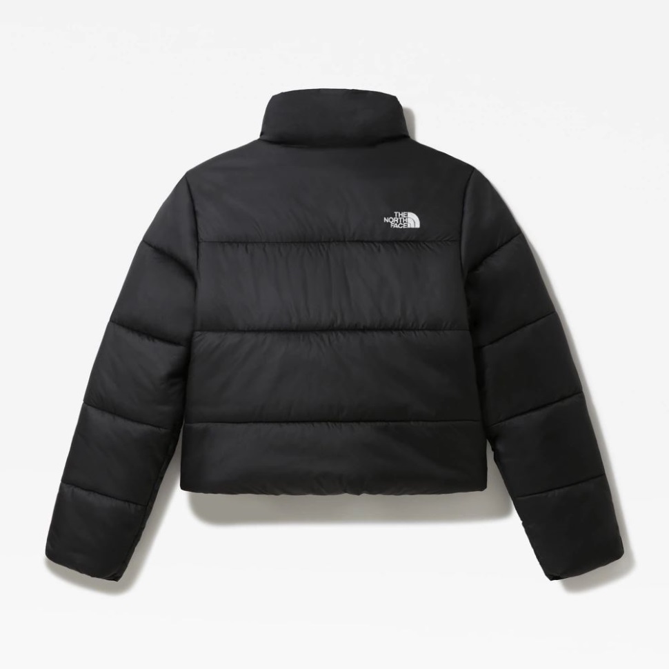 المرأة التي تواجه الشمال اقتصاص سترة Saikuru سوداء