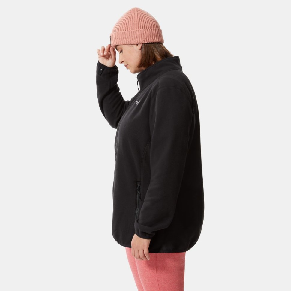 الوجه الشمالي المرأة زائد الحجم 100 الجليدية كامل البريدي الصوف الأسود