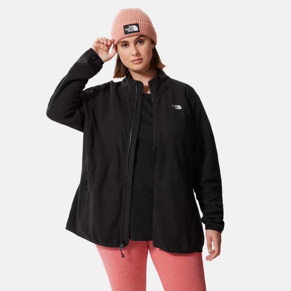 الوجه الشمالي المرأة زائد الحجم 100 الجليدية كامل البريدي الصوف الأسود