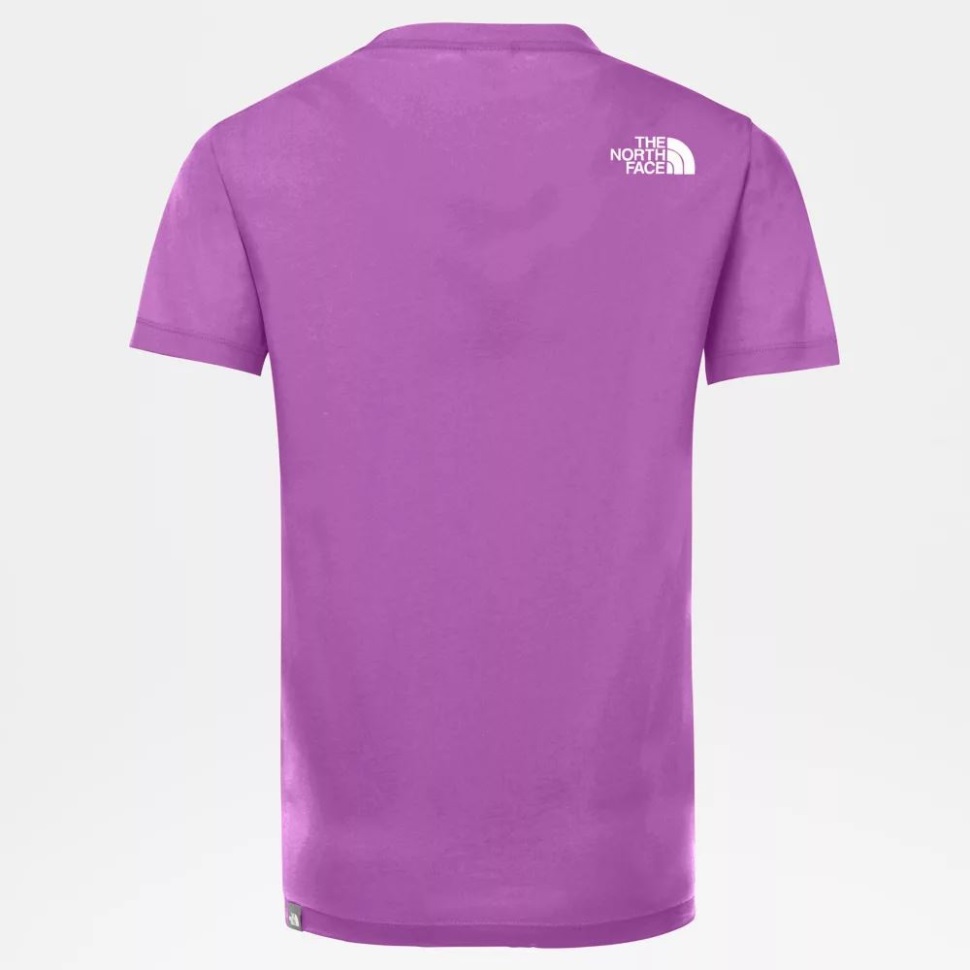 الشمال الوجه تي شيرت الشباب البنفسجي الحلو