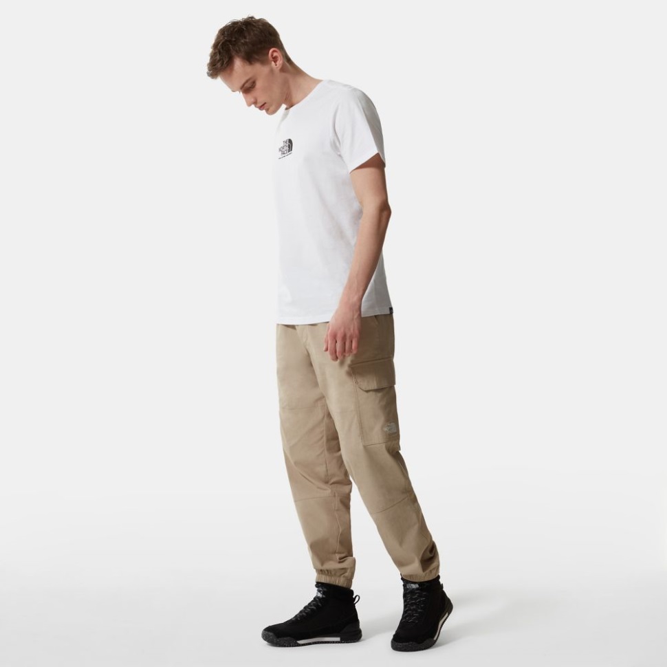 أبيض أسود الوجه الشمالي للرجال معدات جبال الألب الجميلة 3 تي شيرت