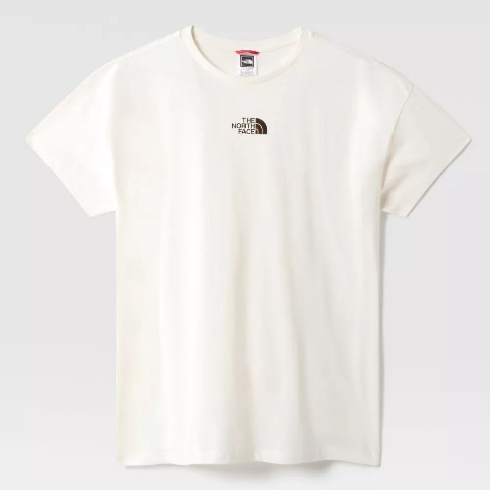 أبيض في سن المراهقة المتضخم قصيرة الأكمام تي شيرت الوجه الشمالي