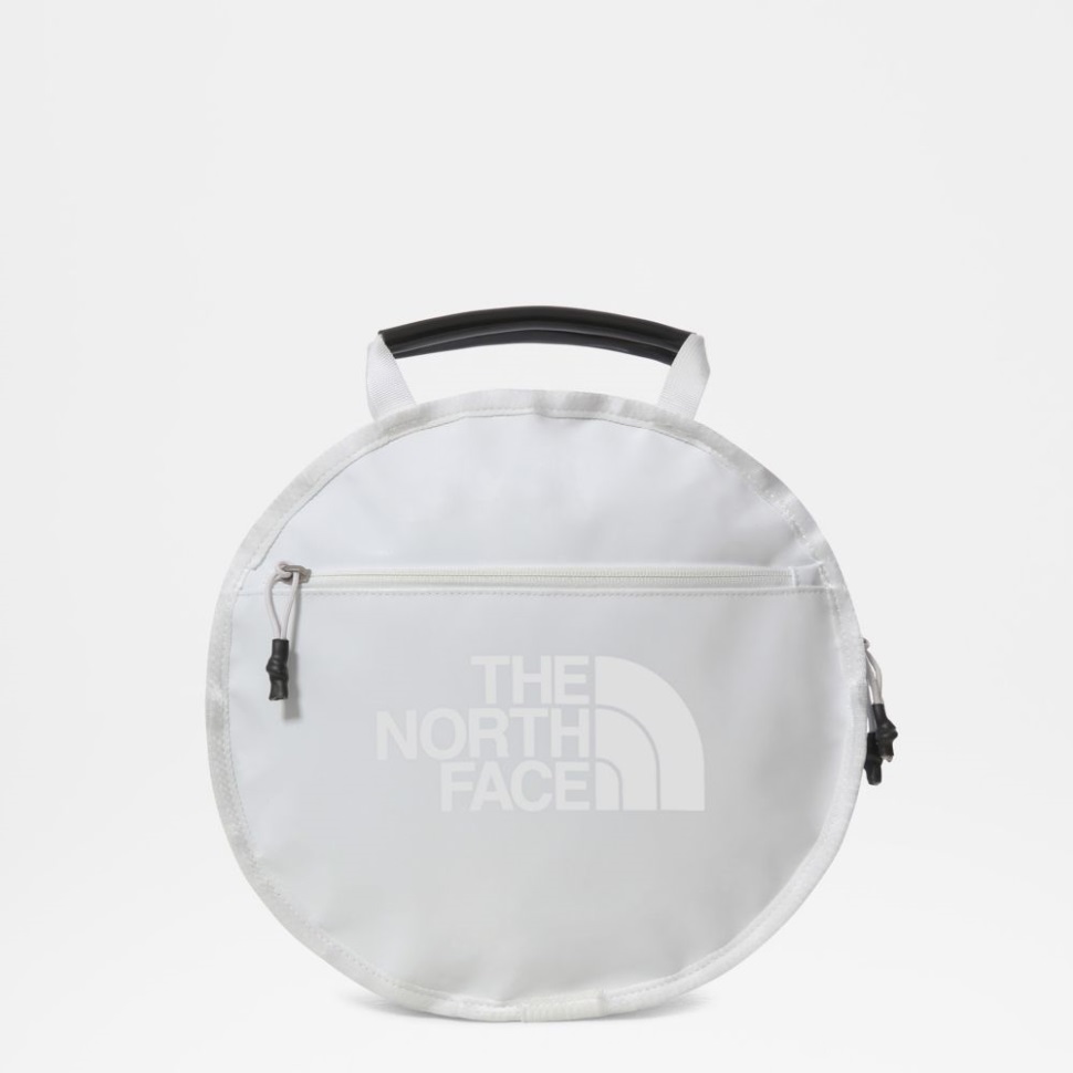 أبيض حقيبة دائرة قاعدة المخيم الوجه الشمالي