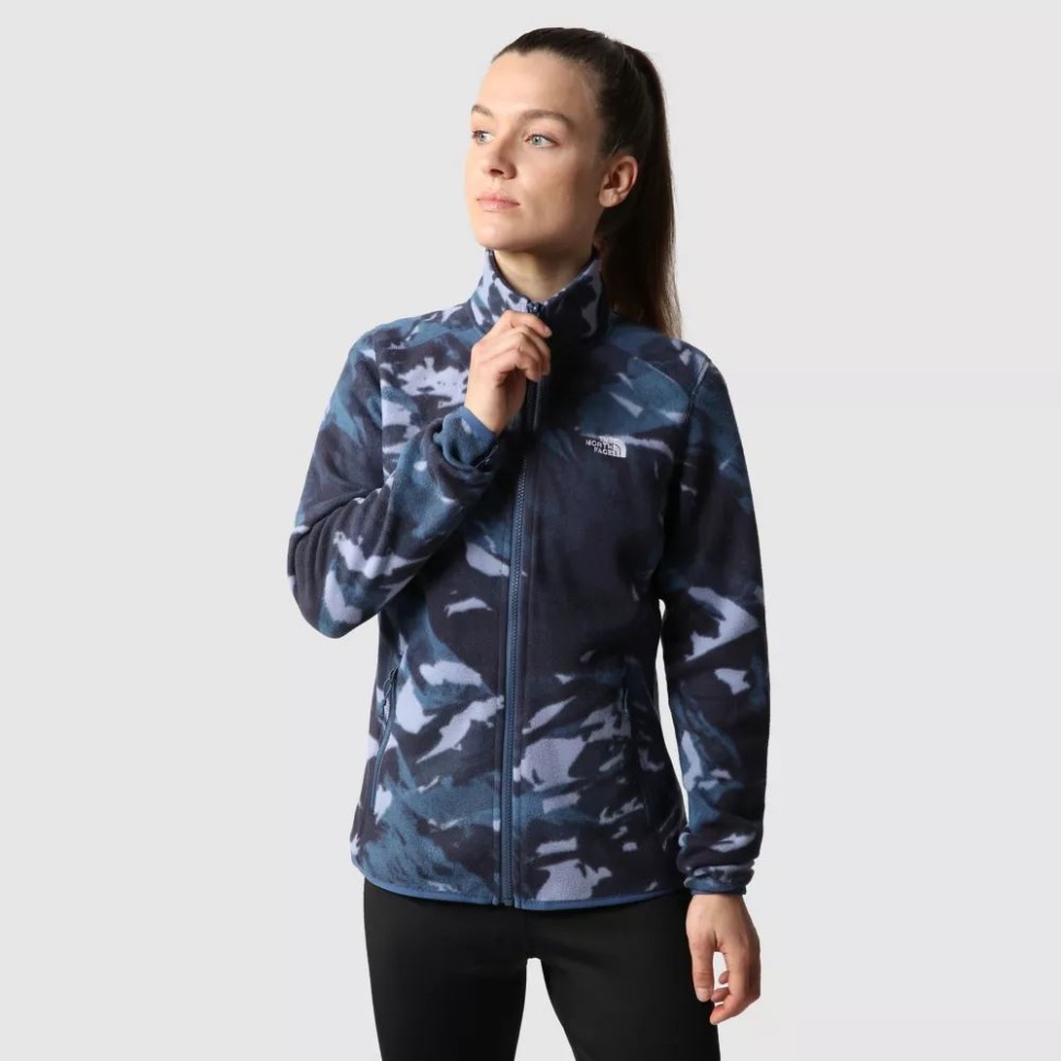 النساء 100 الجليدية كامل السوستة الصوف الوجه الشمالي الأزرق الظليل