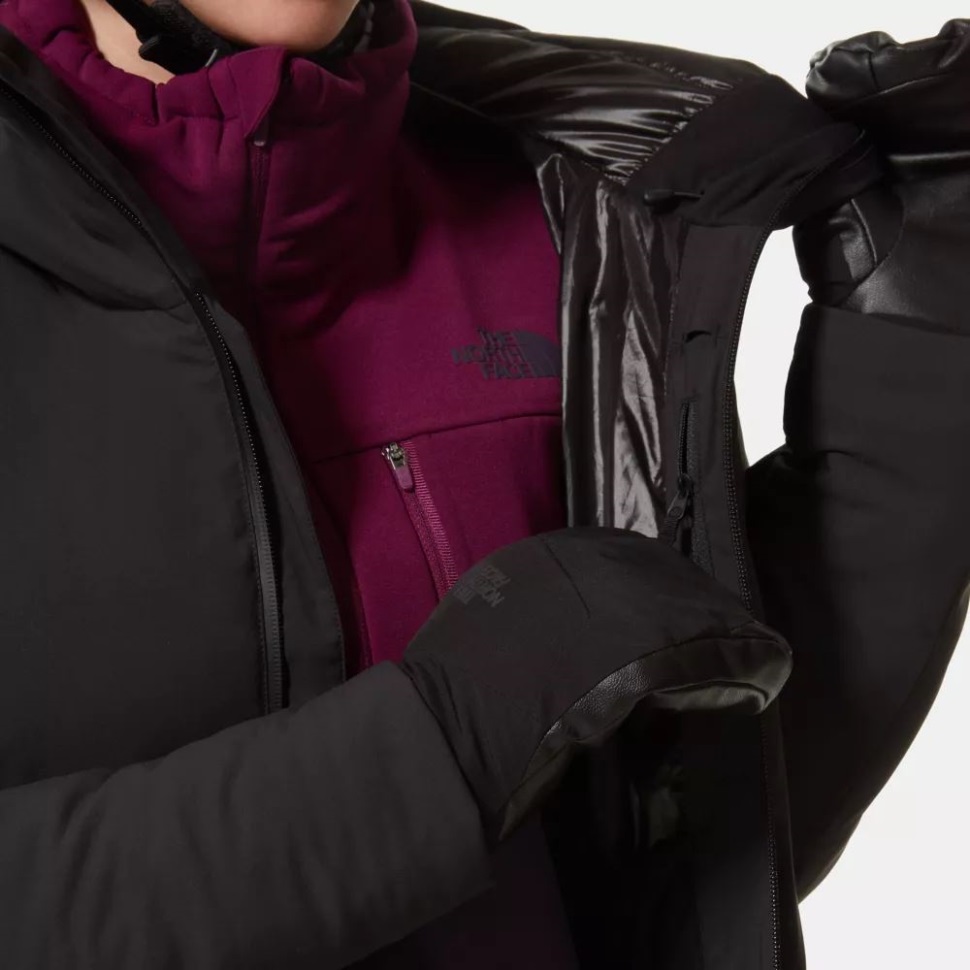 المرأة أسفل سترة الوجه الشمالي الأسود