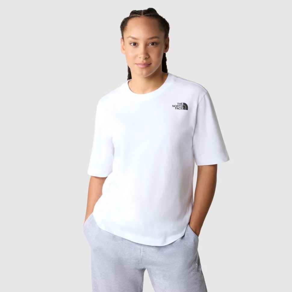 المرأة استرخاء Redbox تي شيرت أبيض وجه الشمال