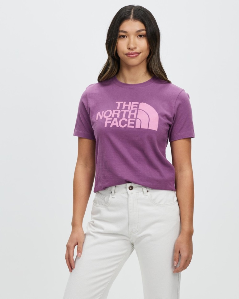 الوجه الشمالي الحراب الأرجواني قصيرة الأكمام نصف قبة القطن المحملة