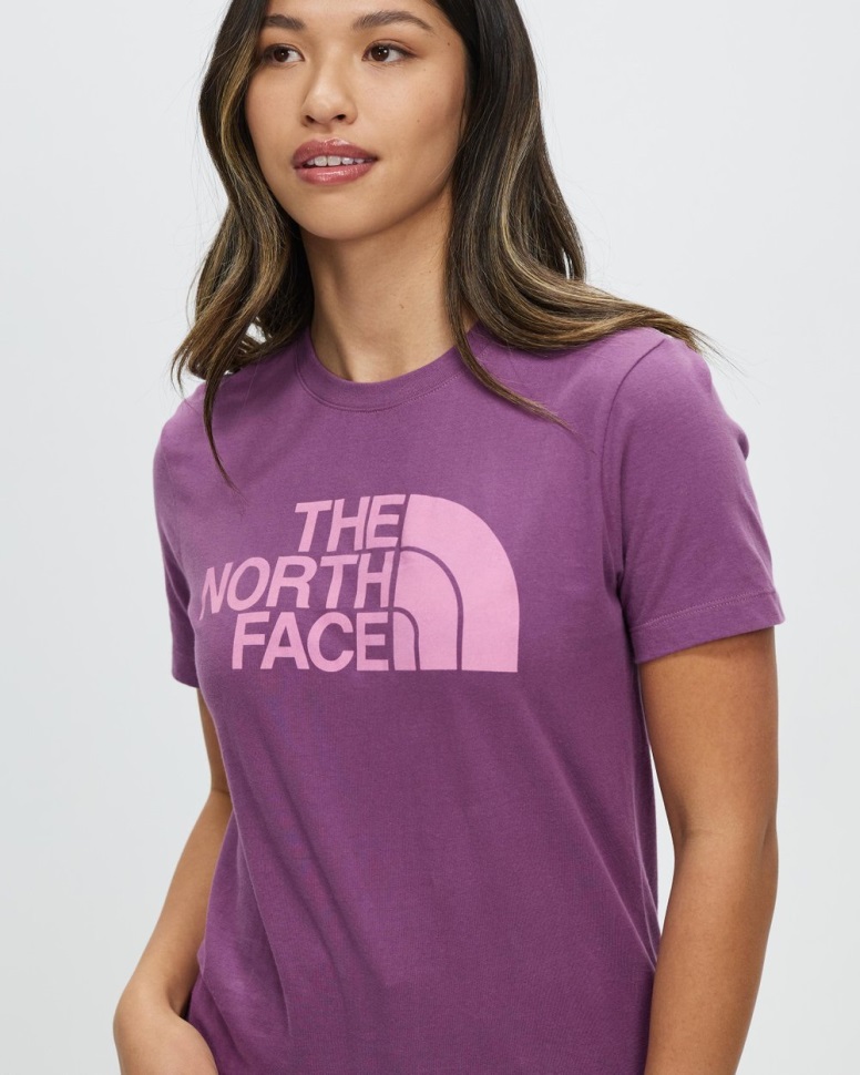 الوجه الشمالي الحراب الأرجواني قصيرة الأكمام نصف قبة القطن المحملة