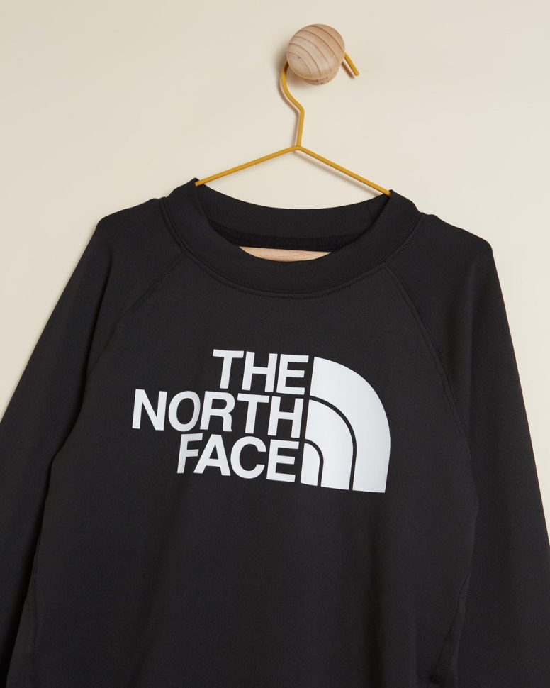 أسود طويل الأكمام الشمس المحملة الاطفال المراهقين الوجه الشمالي