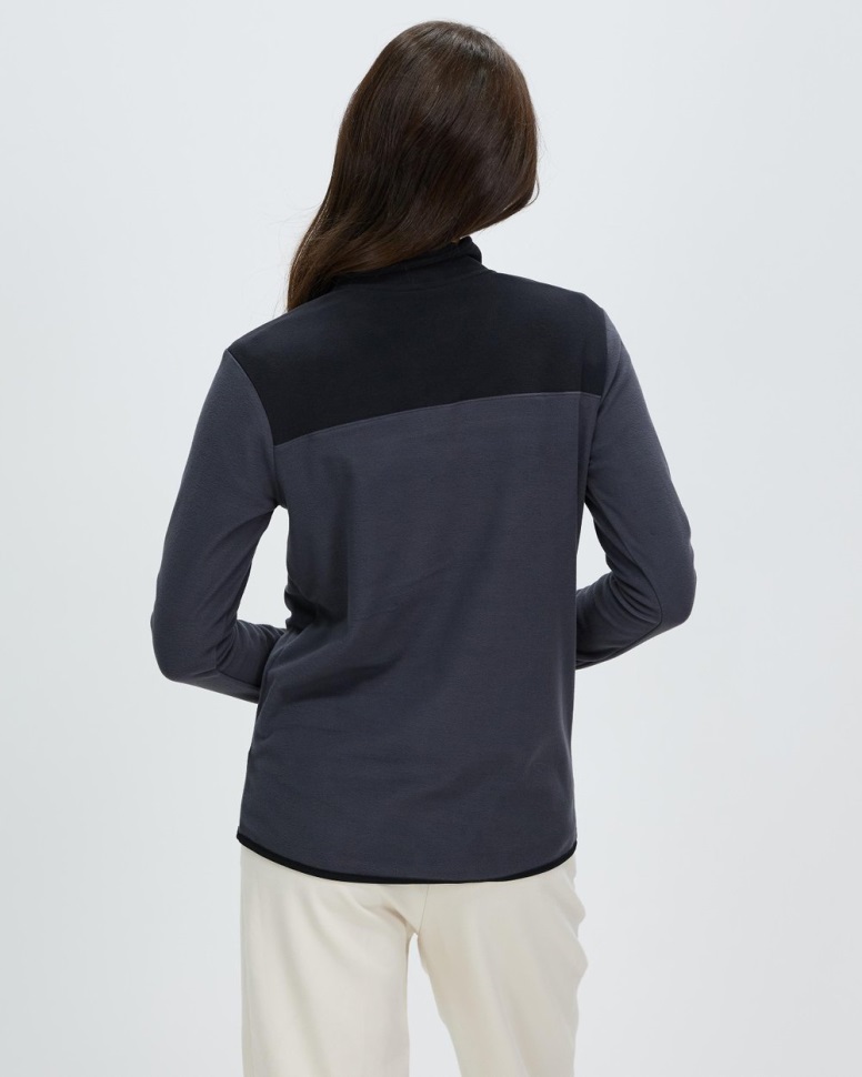 رمادي Tka الجليدية المفاجئة الرقبة الصوف الوجه الشمالي