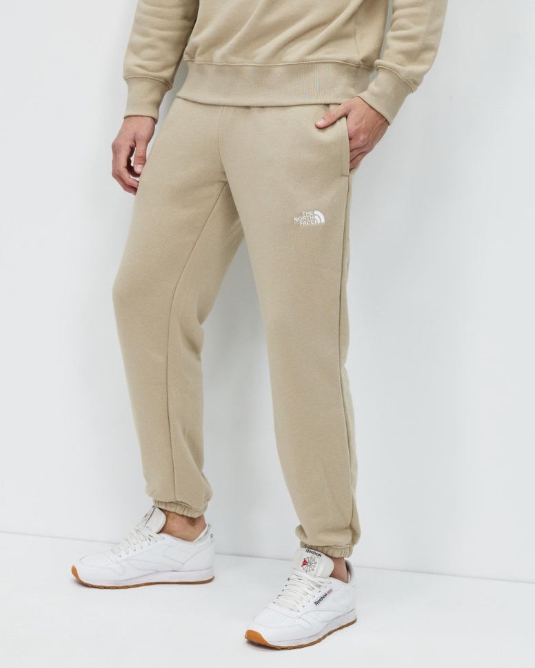 بنطال رياضي بشعار بسيط جهة الشمال من الكتان