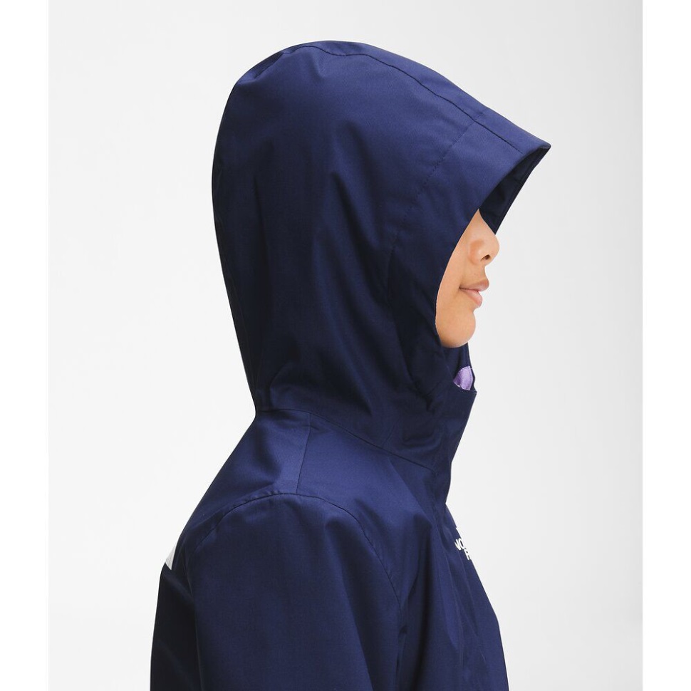 كحلي وجه الشمال جاكيت مطر للبنات أنتورا