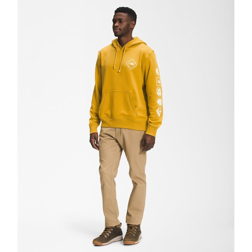 أرووود الرجال الأصفر زجاجة مصدر زجاجة الهيمالايا البلوز هوديي الوجه الشمالي