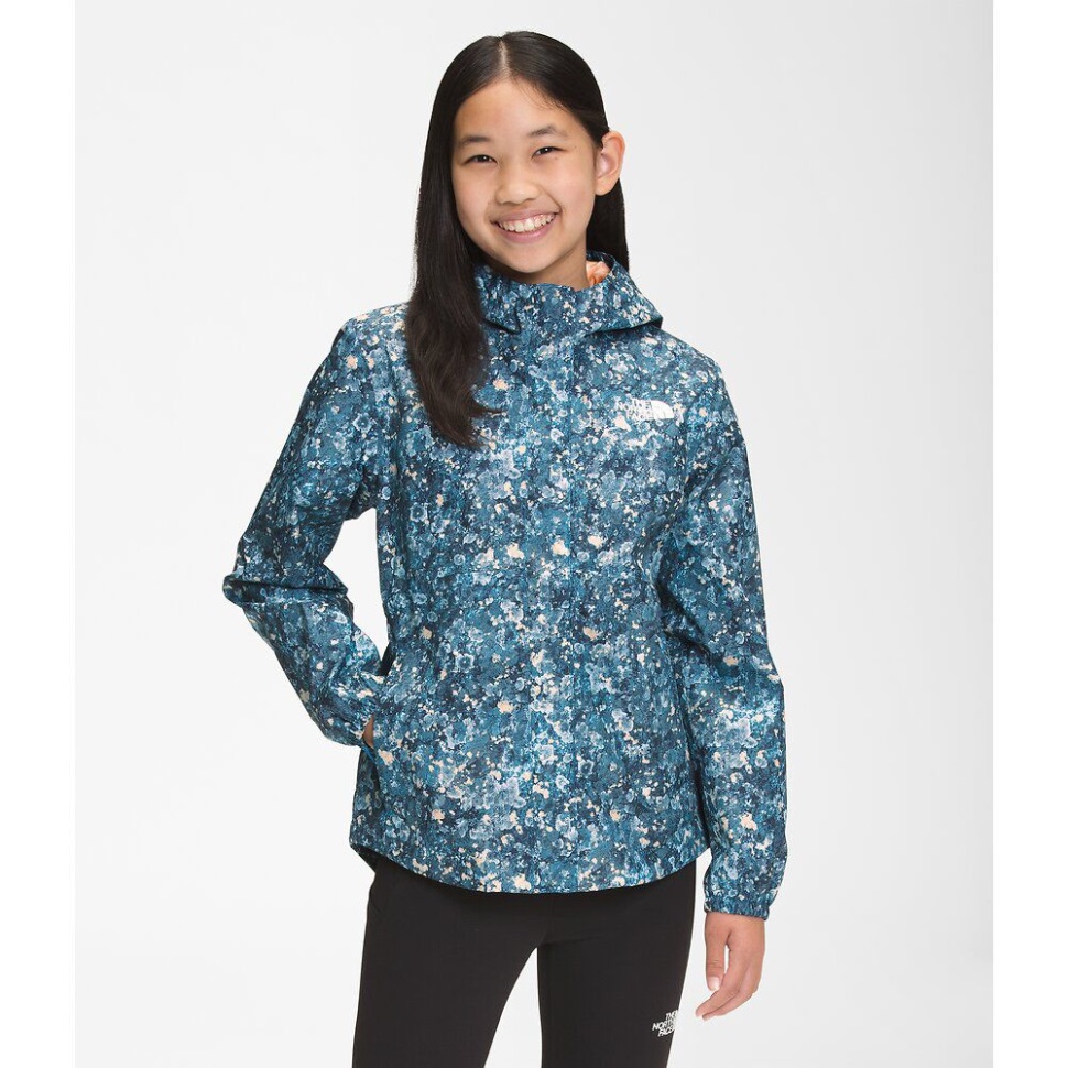 جاكيت مطر بطبعات للبنات من أنتورا مشمش وجه شمالي