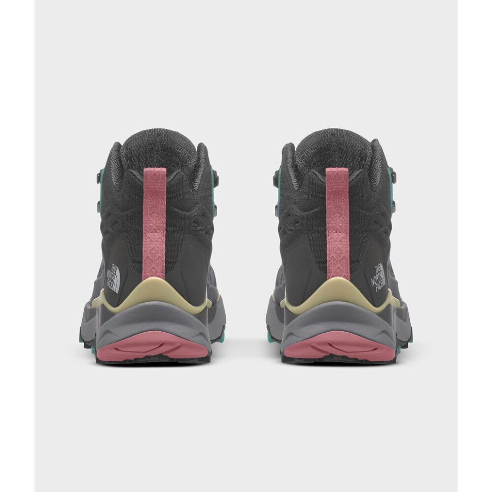 النساء Vectiv Exploris منتصف حذاء جلد خفيف اللون رمادي الوجه الشمالي