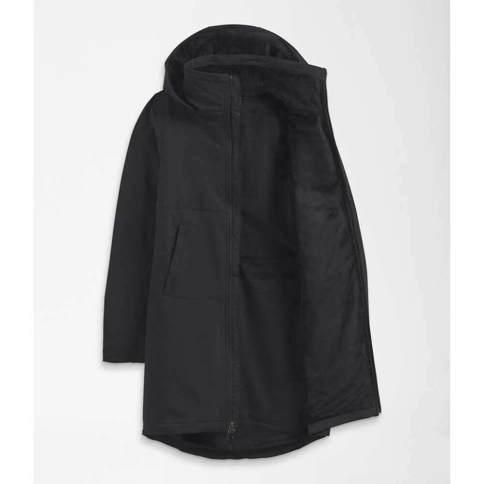 جاكيت باركا نسائي شيلبي راشيل أسود الوجه الشمالي