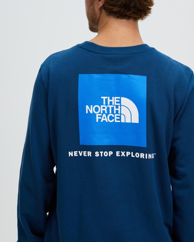 Box Nse Crew سويت شيرت أزرق وجه الشمال