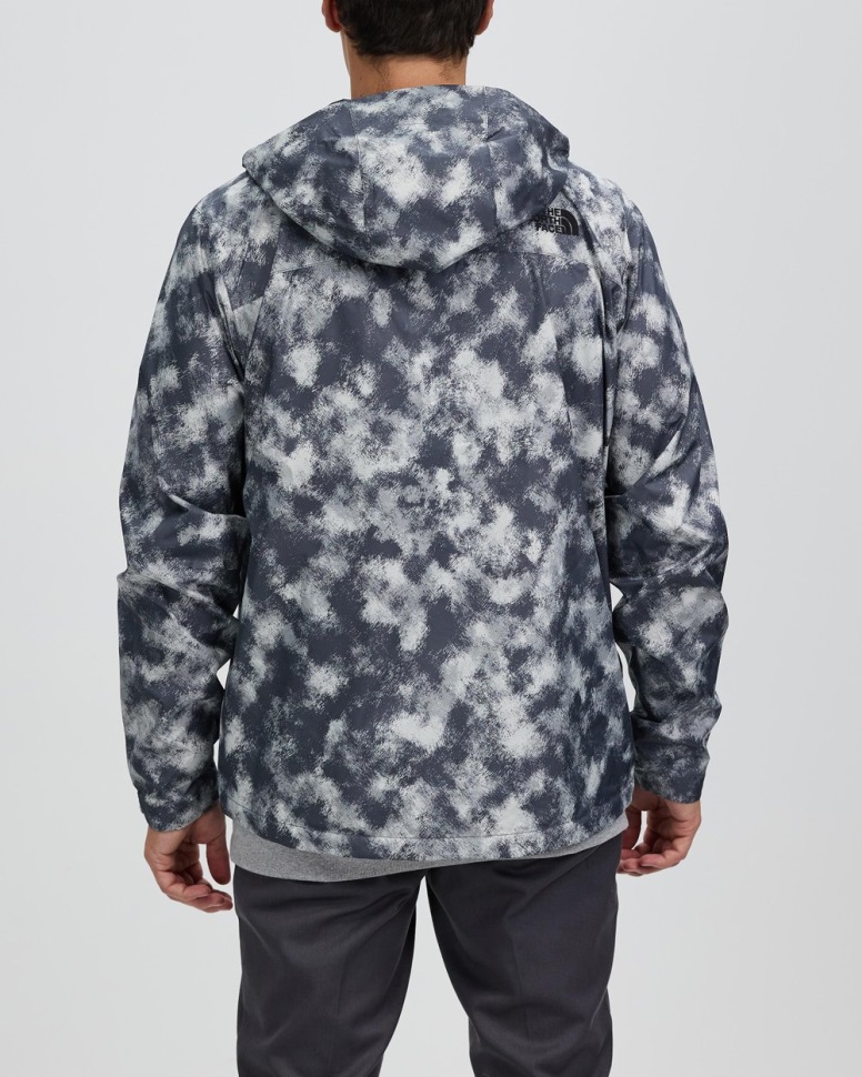 جاكيت فينشر 2 بطبعة الوجه الشمالي رمادي