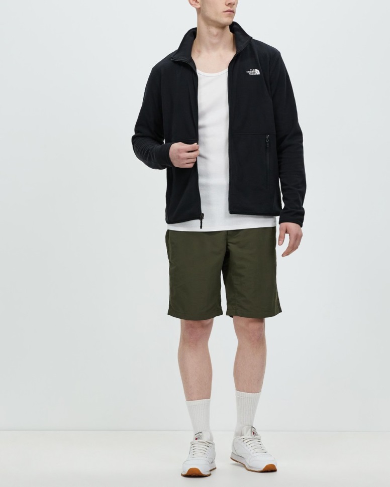 جاكيت بسحاب كامل للوجه الشمالي أسود