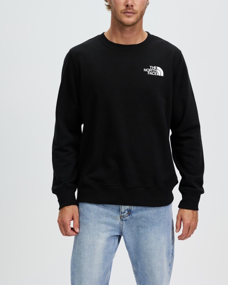 Box Nse Crew سويت شيرت أسود وجه الشمال