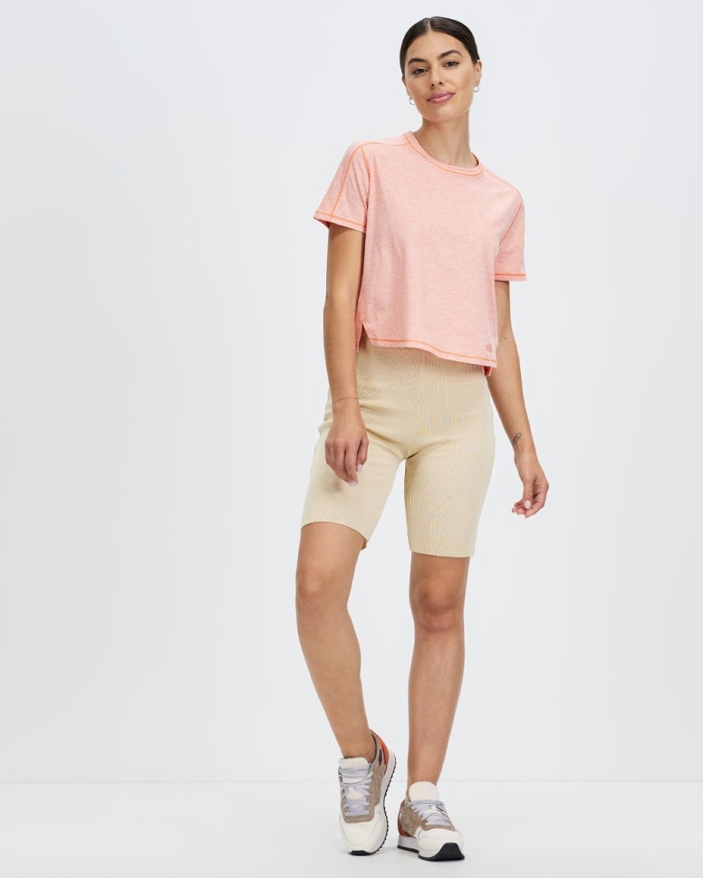 الوجه الشمالي EA Dawndream استرخاء قميص قصير الأكمام البرتقالي Emberglow